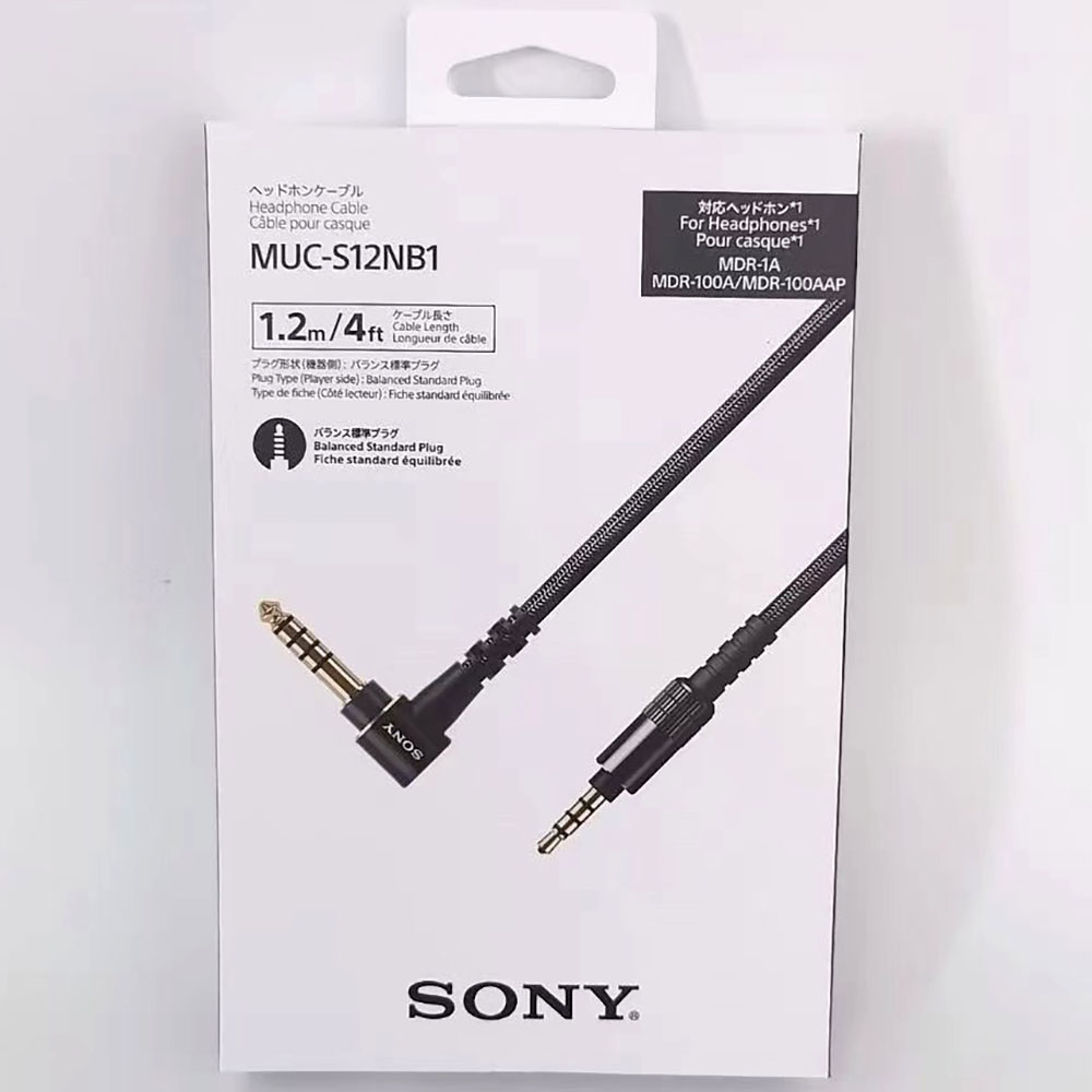 SONY 4.4mm Balanced MUC-S12NB1 Audio Cable for SONY MDR WH